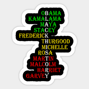 Black History Month Dream Like Leader African Black Pride Sticker